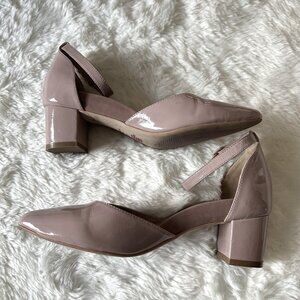 Dusk patent low heels